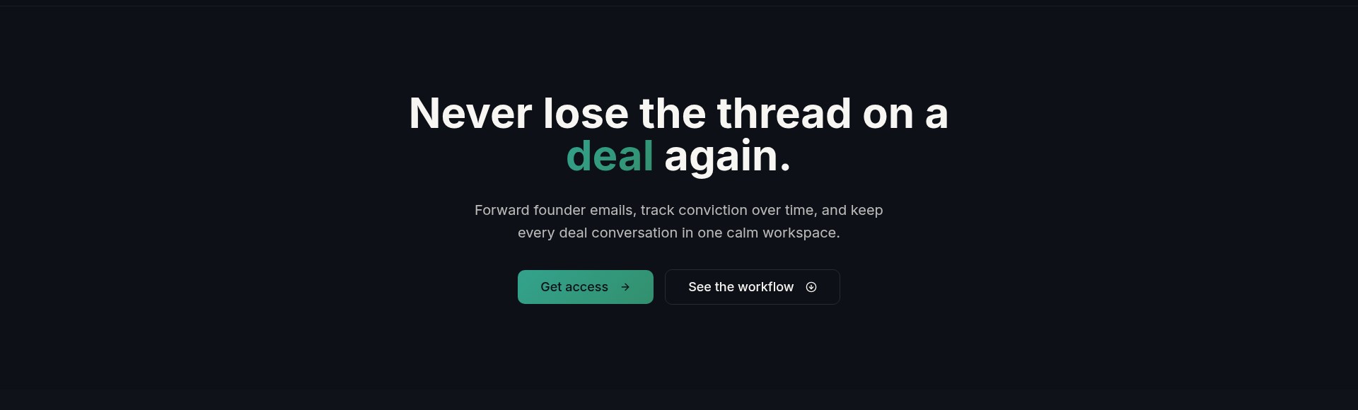 The Vetted homepage at usevetted.app